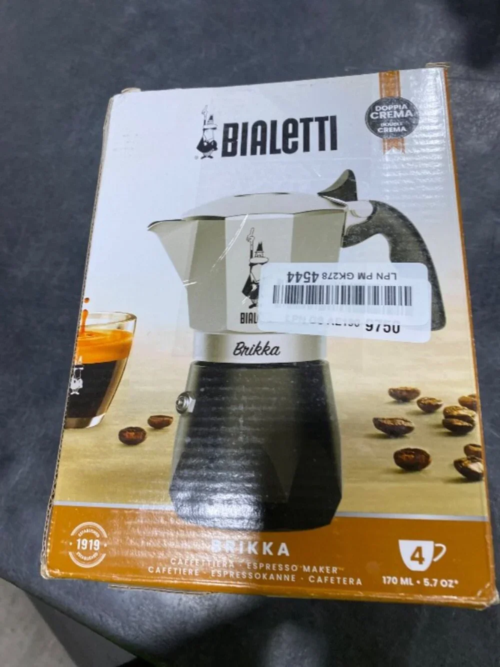 Bialetti Bricca NEW 4 Cup Open Fire Type (Coffee Maker, Espresso Makinetta)